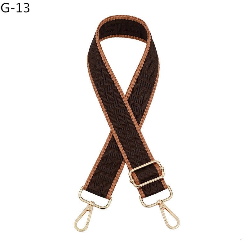 Polyester Color Block Bag Strap