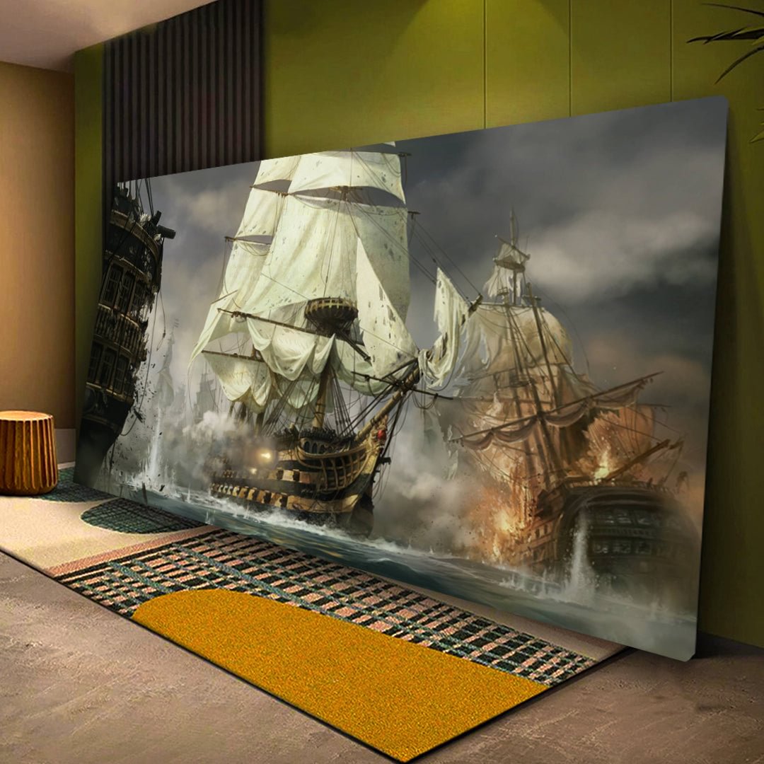 A WAR OF SAILS IN 1715 CANVAS WALL ART