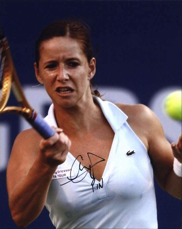 Camille Pin signed tennis 8x10 Photo Poster painting W/Certificate Autographed (A0001)