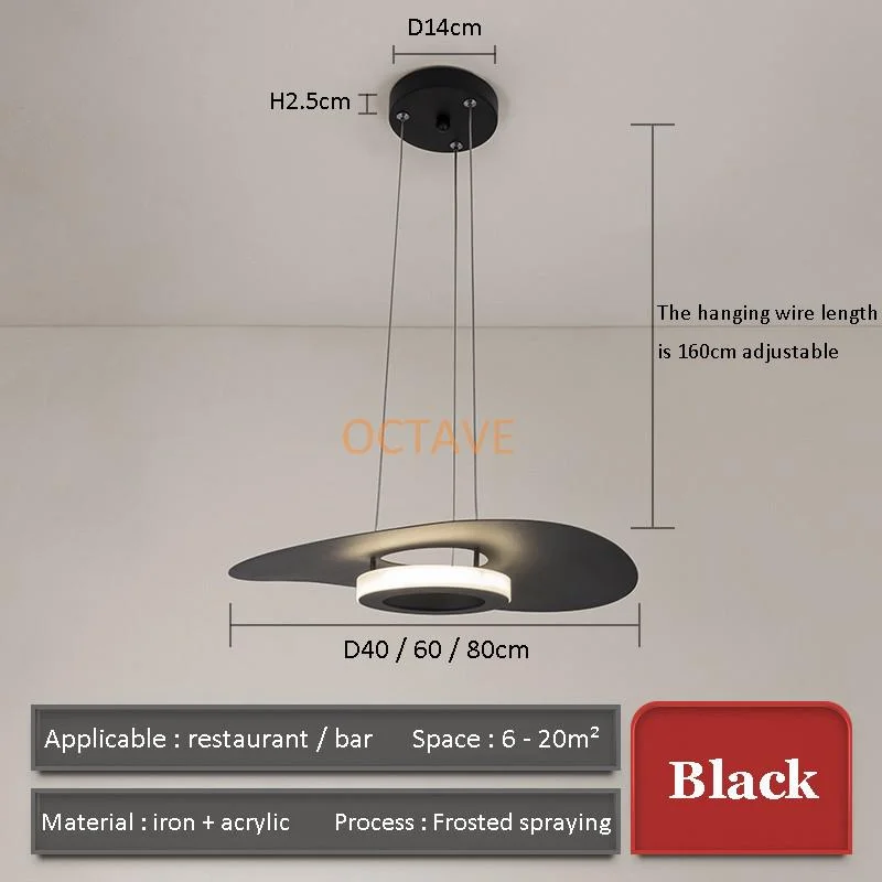 Modern LED Pendant Lights Nordic Simple Designer Living Room Restaurant Bedroom Kitchen Cafe Bar Home Decor Acrylic Hanging Lamp