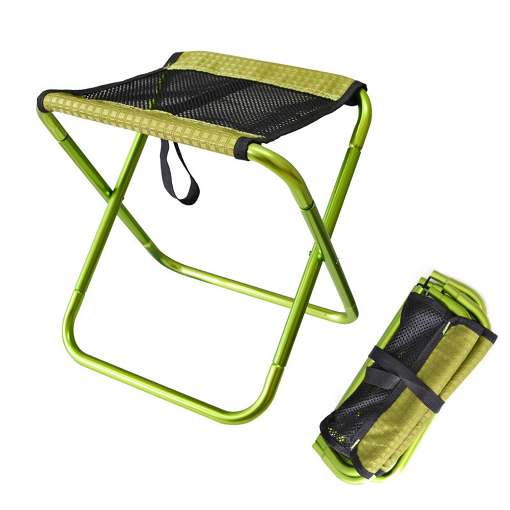 

Folding Camping Fishing Chair Lightweight Aluminium Outdoor Picnic Stool, Green, 501 Original