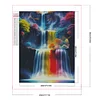 >SALE<5D DIY Full Round Drill Partial AB Diamond Painting Waterfall Art Decor 45x60cm
