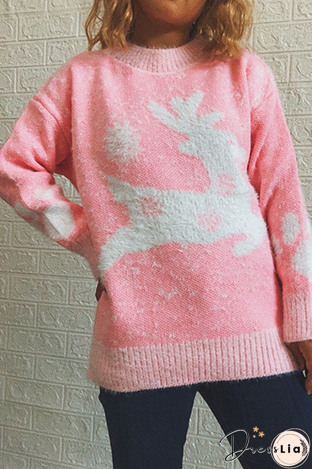 Casual Wapiti Split Joint  Contrast O Neck Tops