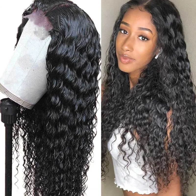 ELCNEPAL® | Brazilian Lace Front Wig Curls Lace Front High-Density Hair Wigs Lady Wig ELCNEPAL