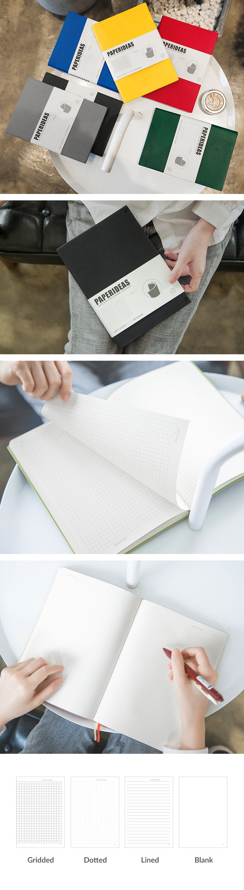 A5 Soft Cover Journal Notebook (Dot/Grid/Line/Blank)