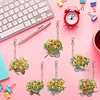>SALE<6PCS Double Sided Special Shape Diamond Painting Keychain (Sunflower Buggy)