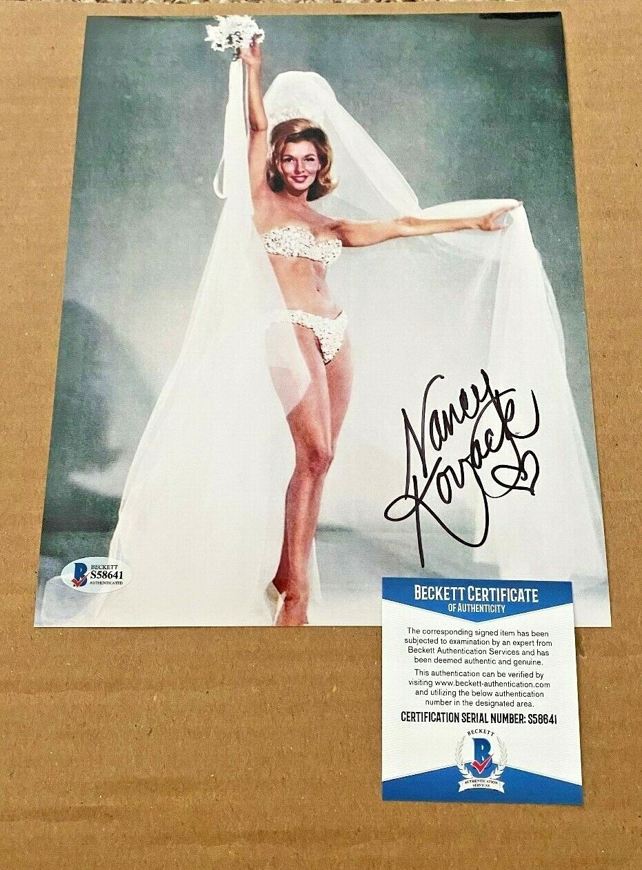 NANCY KOVACK SIGNED SEXY 8X10 Photo Poster painting BECKETT CERTIFIED