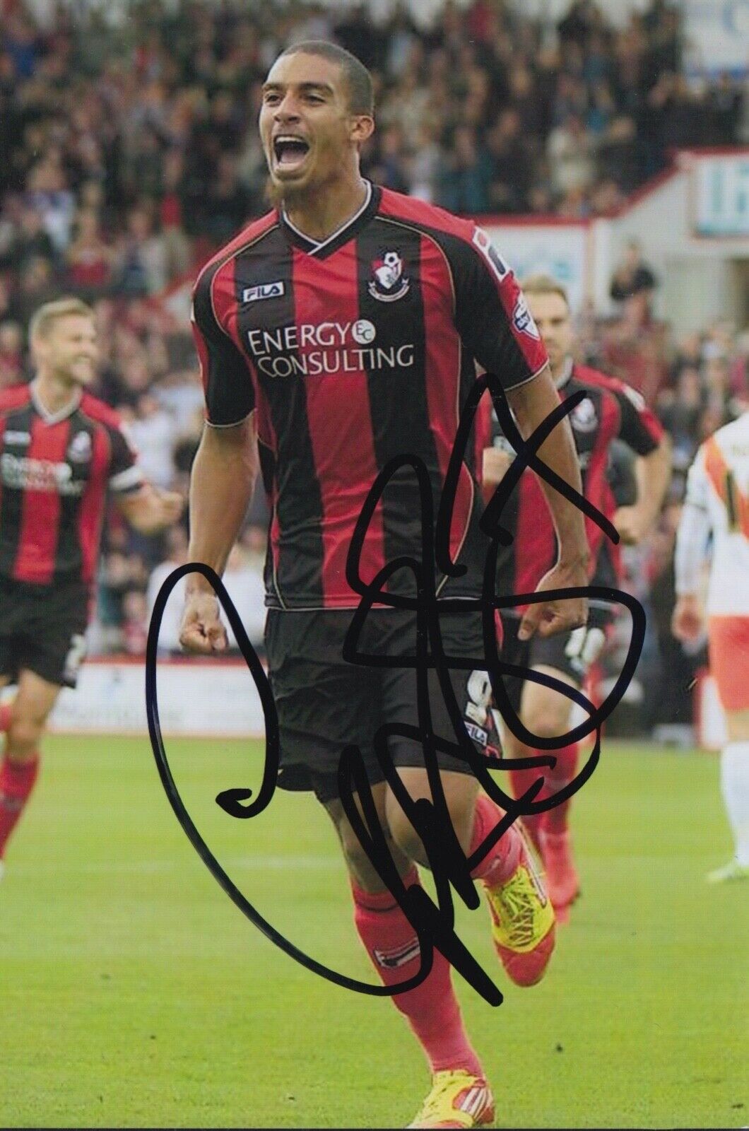 LEWIS GRABBAN HAND SIGNED 6X4 Photo Poster painting - FOOTBALL AUTOGRAPH - BOURNEMOUTH.