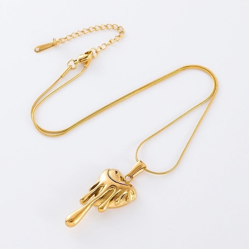 Casual Elegant Classic Style Heart Shape 304 Stainless Steel Pendant Necklace