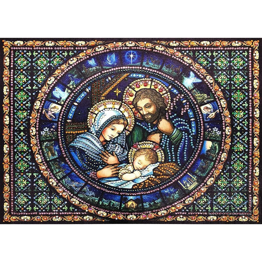 Diamond Painting - Special Shaped Drill - Religion(40*30cm)