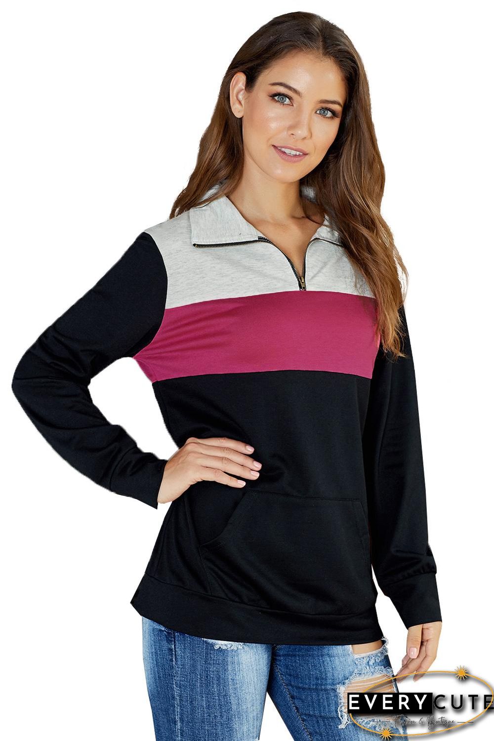 Rose On the Go Quarter Zip Pullover