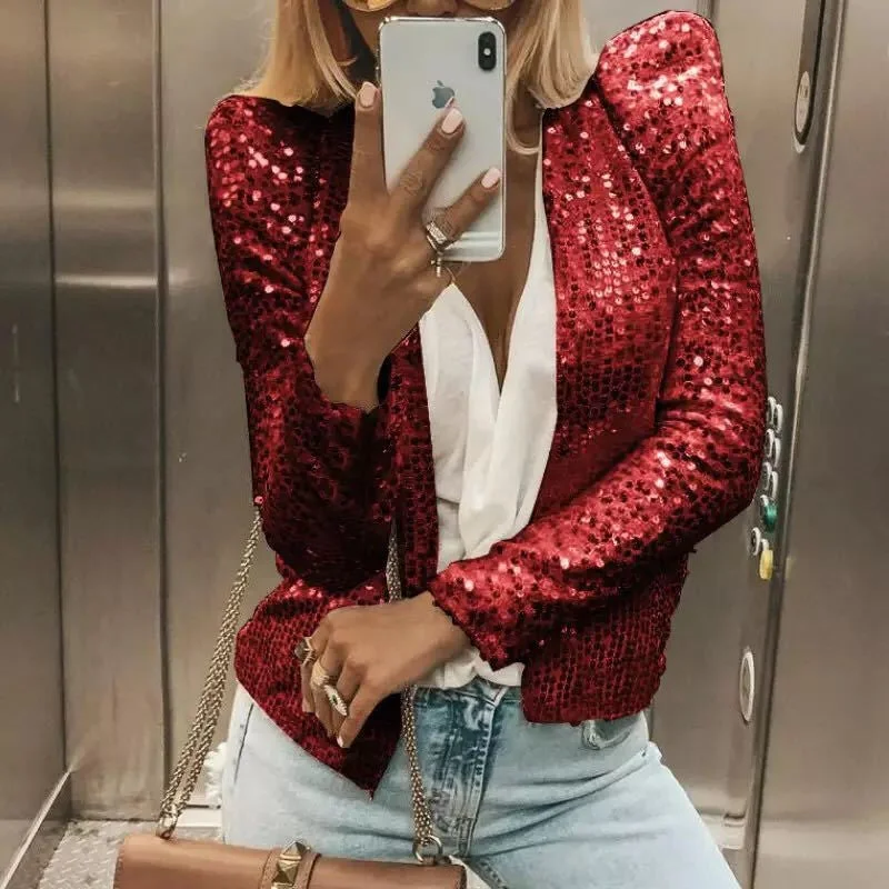 Uveng Pretty Spring Fashion Sequined Casual Clothing