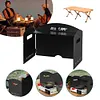 Foldable Camping Wind Shield Portable Gas Stove Windproof Screen for BBQ Cooking