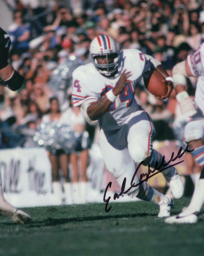 EARL CAMPBELL SIGNED AUTOGRAPH 8x10 Photo Poster painting - HOUSTON OILERS LEGEND, NFL MVP RARE