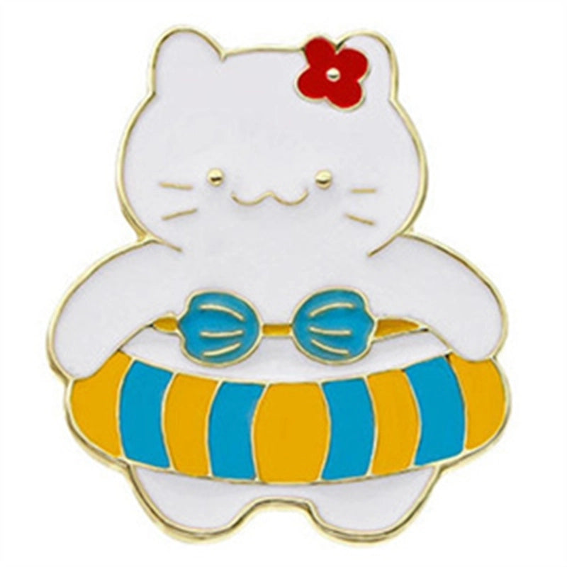 Cartoon Style Cute Animal Alloy Stoving Varnish Plating Unisex Brooches