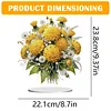 (US Local)Flower Double Sided Effect Table Top Diamond Painting Desktop Ornaments Kit (Dandelion)