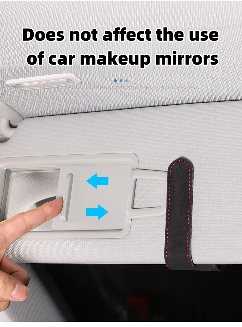 High-end suede car glasses protective clip