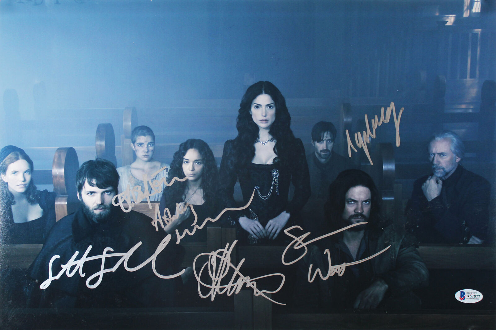 Salem (6) Gabel, West, Goldberg, Montgomery +2 Signed 12x18 Photo Poster painting BAS #A57877