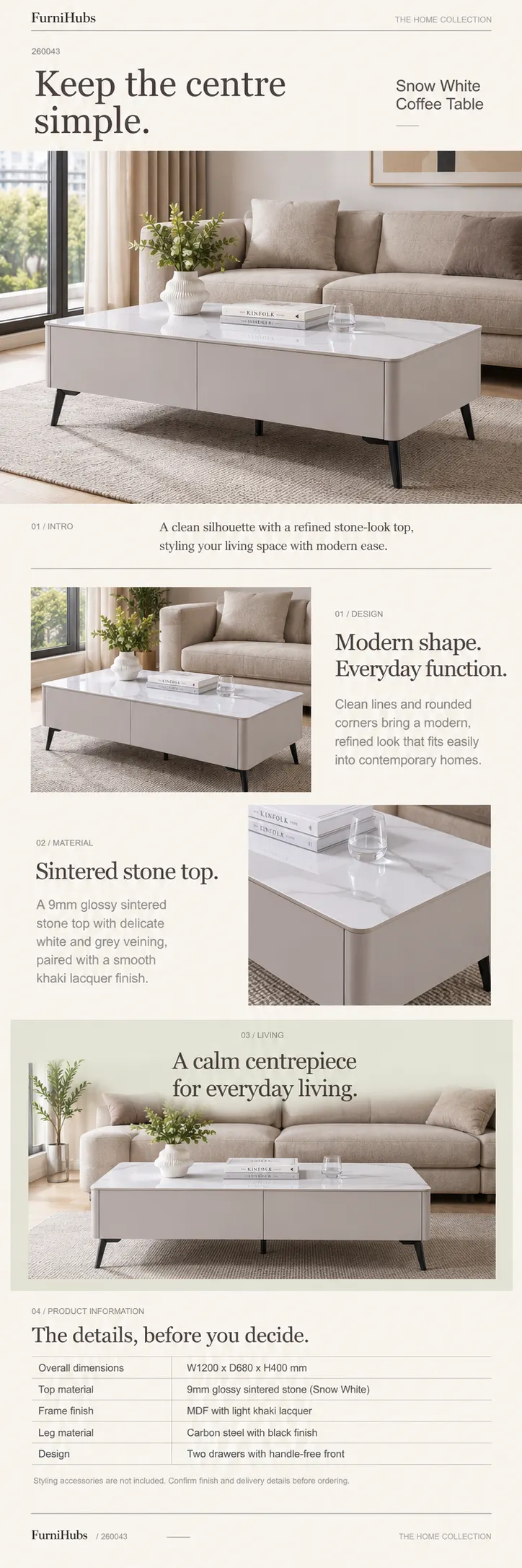 Coffee Table 260043