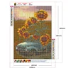 Diamond Painting -5D Full Round Drill Sunflower Car
