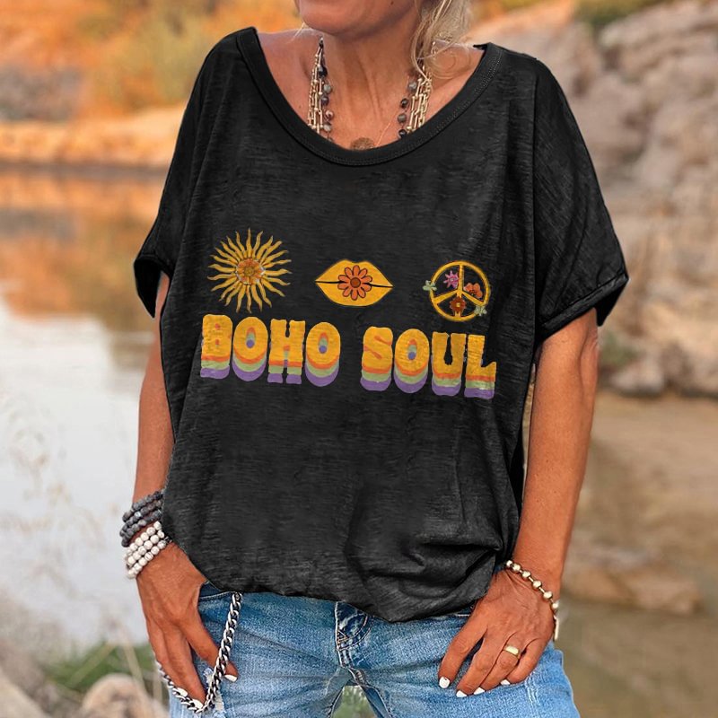 Boho Soul Printed Women's T-shirt