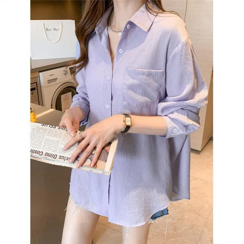 Uveng Uveng Silk White Sunscreen Shirt Women Long Sleeve 2024 Summer New Super Fairy Air Conditioning Clothes Cardigan Thin Coat