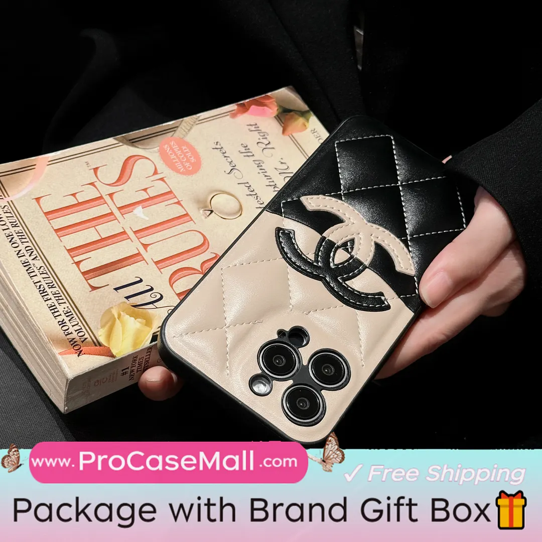 Premium Chanel Leather Apple iPhone Fashion Case