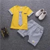 Baby Boy Tie Bow Summer New Kids Cotton Cute Sets Baby Boy Outfit Costumes - honeylives