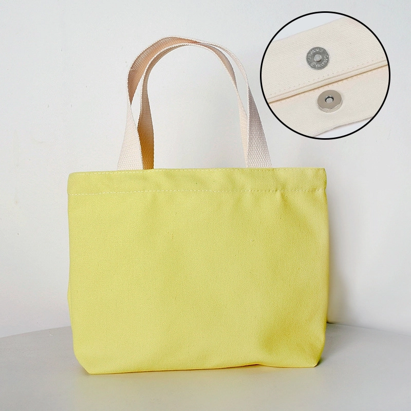 Women’s Vacation Solid Color Canvas Shopping Bags