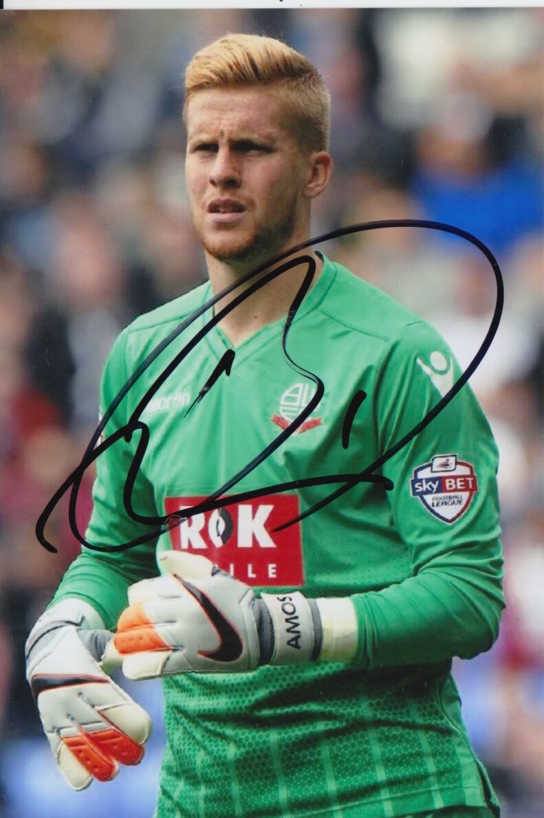 BOLTON WANDERERS HAND SIGNED BEN AMOS 6X4 Photo Poster painting 2.