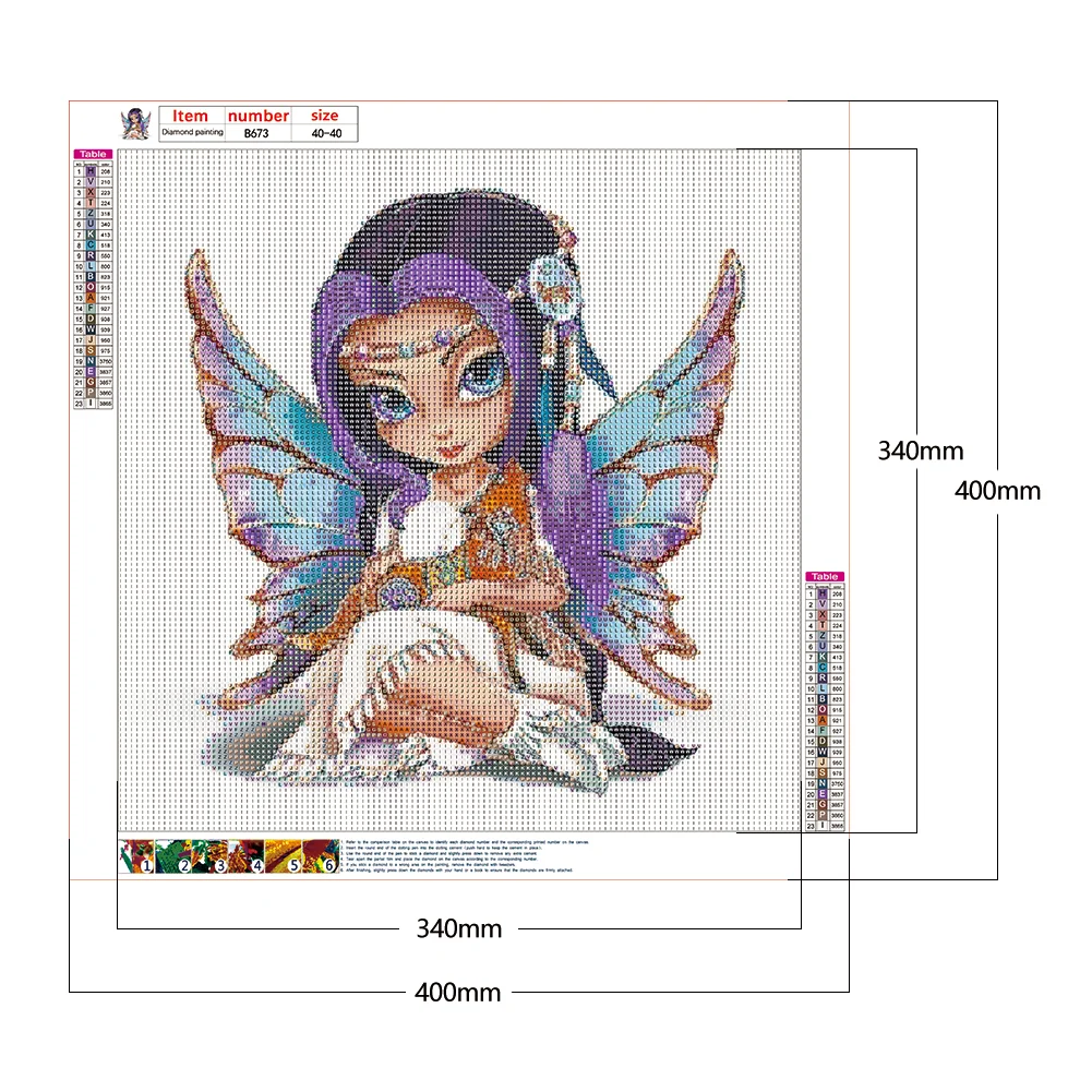 Full Round Diamond Painting 40*40cm - Big Eyes Doll