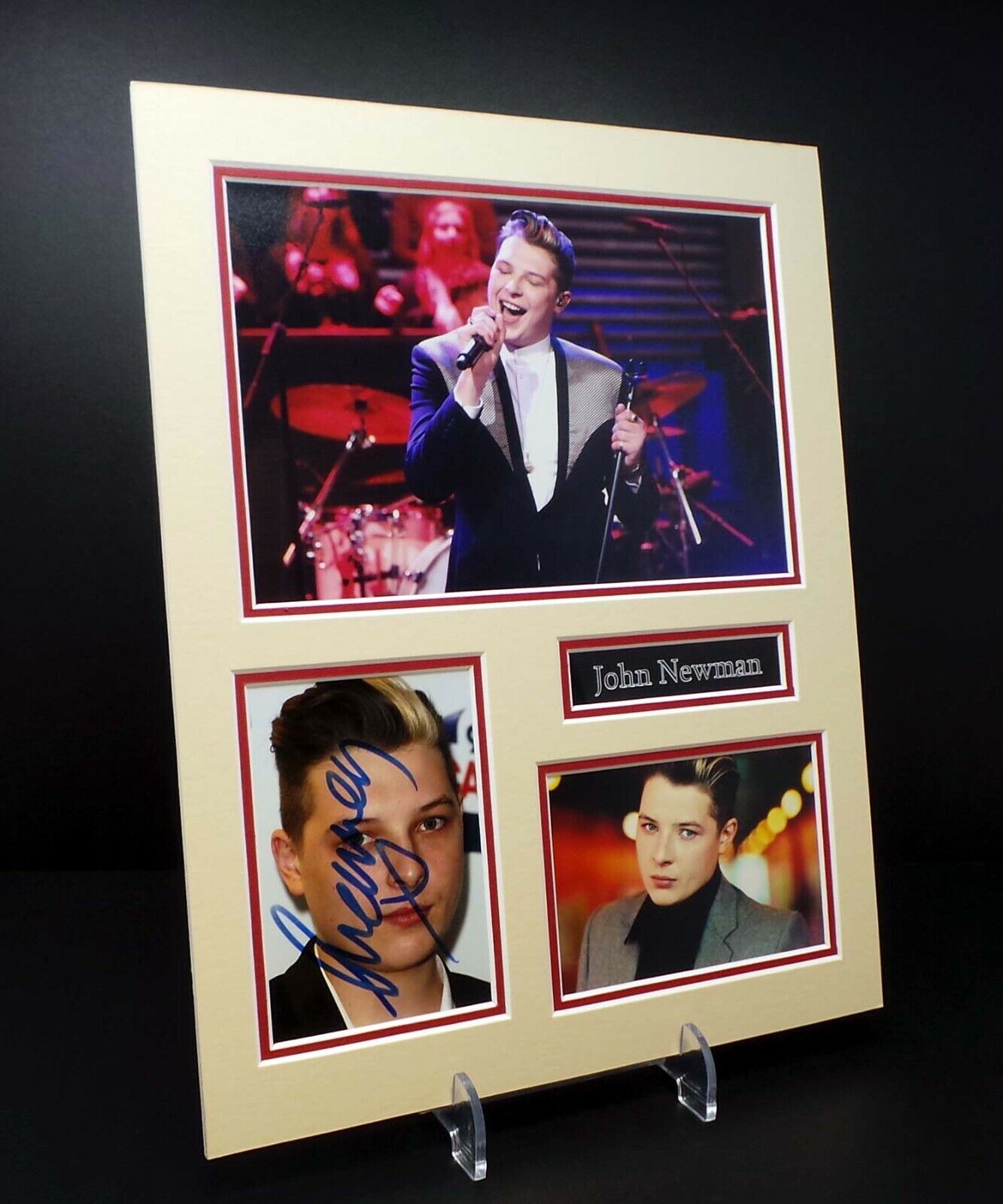 John NEWMAN Signed Mounted Photo Poster painting Display AFTAL RD COA British Singer Songwriter