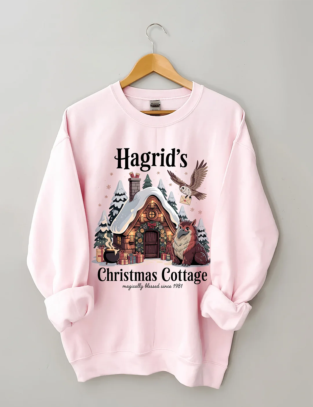 Hagrid's Christmas Cottage Tree Farm Sweatshirt