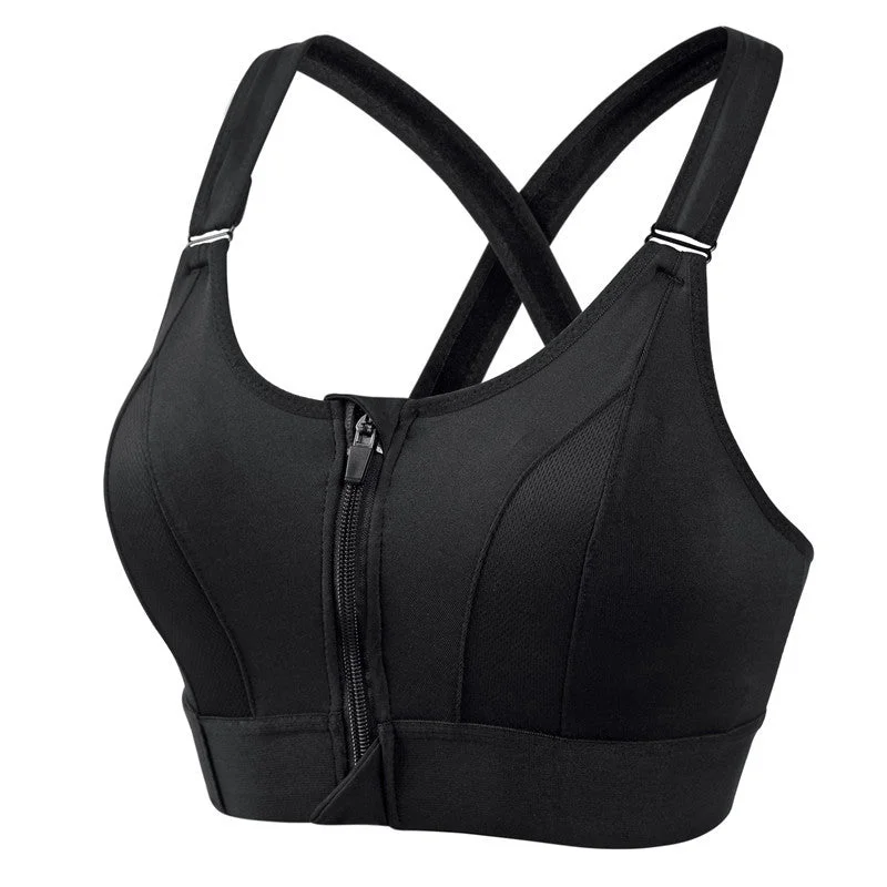 🔥Hot Sale 49% Off🔥Sweat-wicking zip-up bra in technical fabric