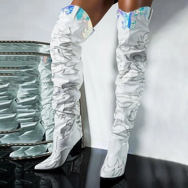 Western Over The Knee Boots