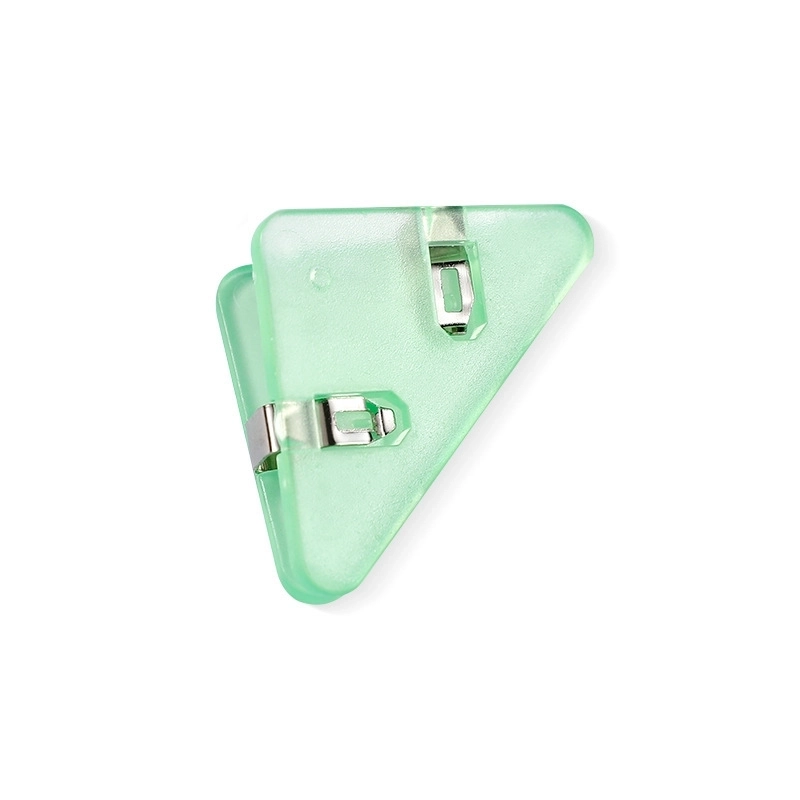 Transparent Triangle Clip Stationery Office Binder Clip Acrylic Pp Clip Book Clip Anti-roll File Long Tail Clip4