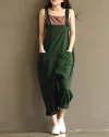Dungarees Loose Jumpsuit with Straps Overalls Long Baggy Summer Trousers Romper