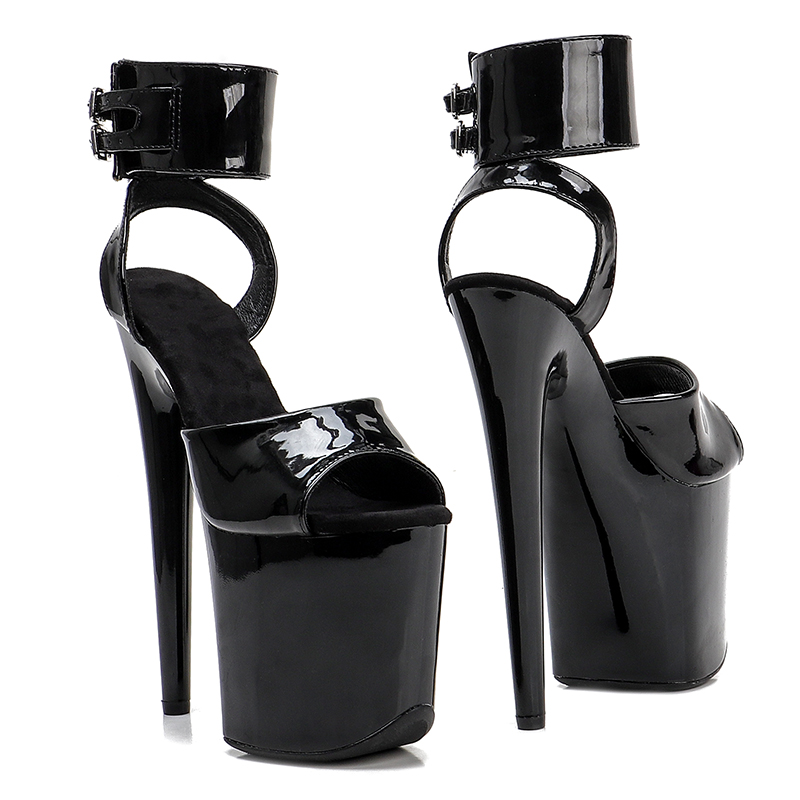 VCshoes 20cm/ 8inches Patent PU Upper Platform Sandal Party Club Stripper Shoes High Heel Sandals Pole Dance Shoes 1K