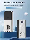 Biometric Smart Locks Bluetooth-compatible Electronic Deadbolt Lock Quick Unlock