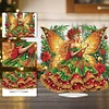 Acrylic Special Shape Xmas Butterfly Girl Desktop Diamond Painting Art Kits