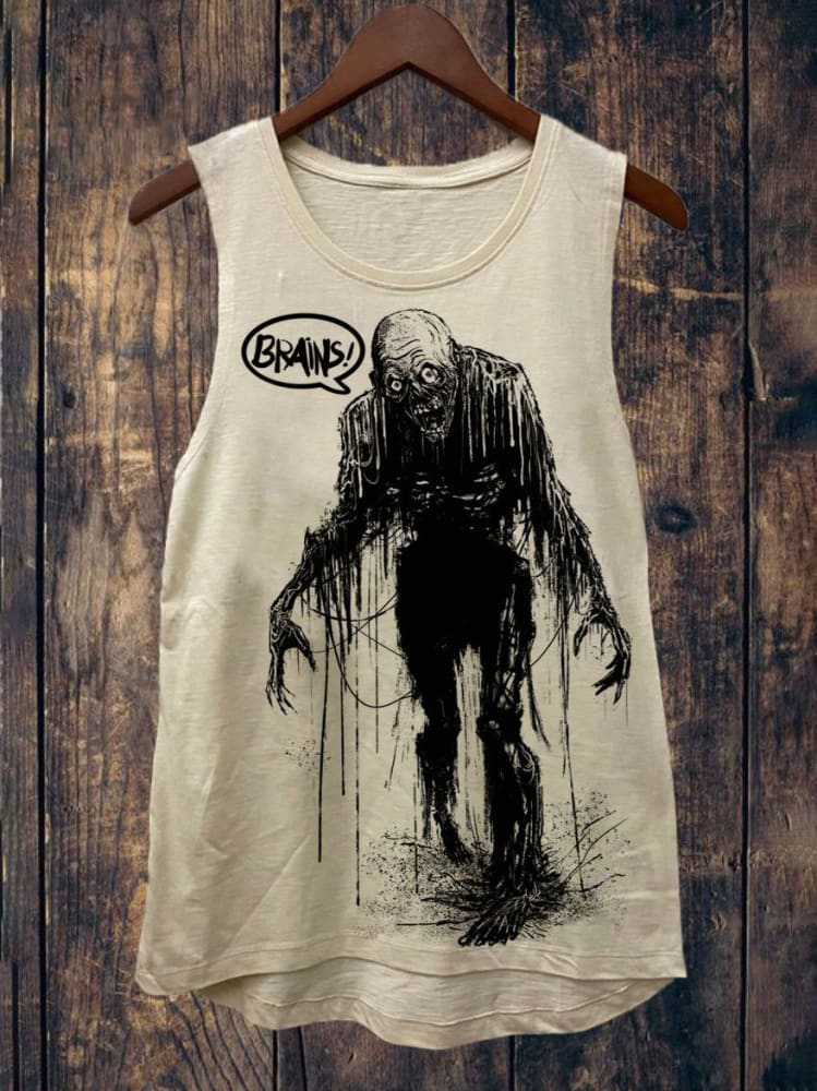 Unisex_Hungry_Zombie_Printed Vest / Rvogue / Rvogue