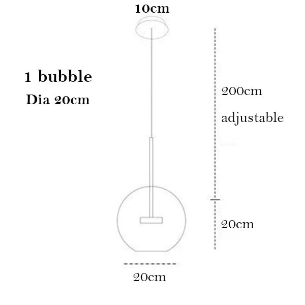 Modern Led Chandeliers for Living Room Indoor Lighting Glass Lampshade Kitchen Ceiling Chandelier Decor Dining Room Pendant Lamp