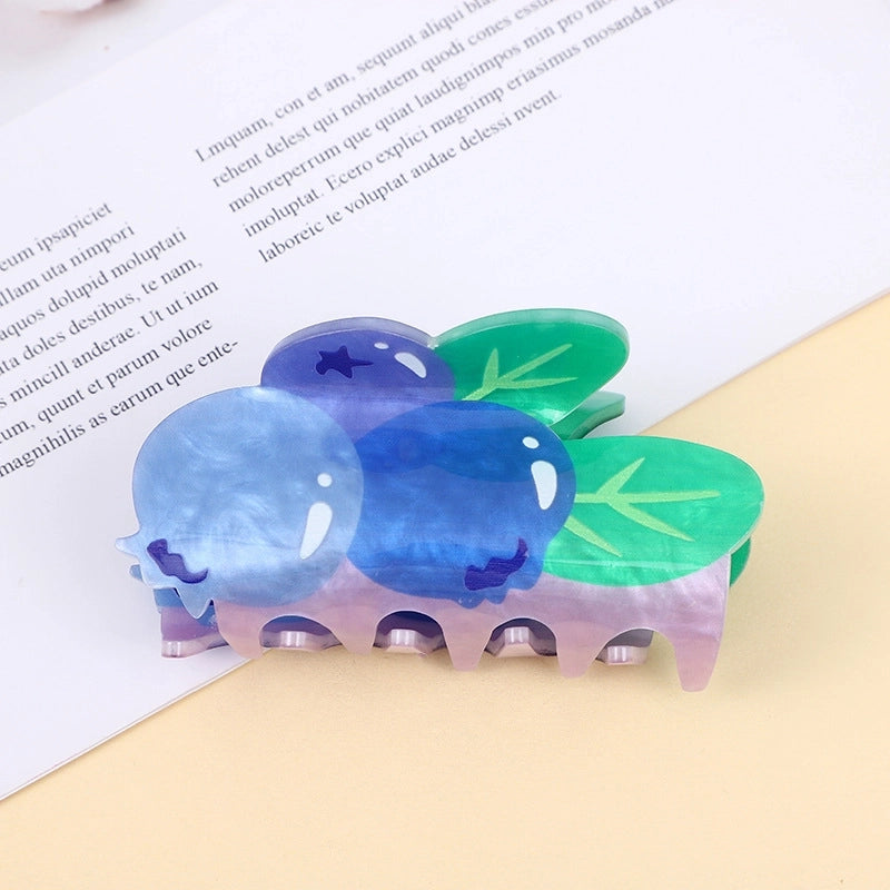 Acetate Acrylic Temperament Dopamine Style Women’s Hair Accessories Headdress Fashion Double-sided Printing One-piece Large Gripper