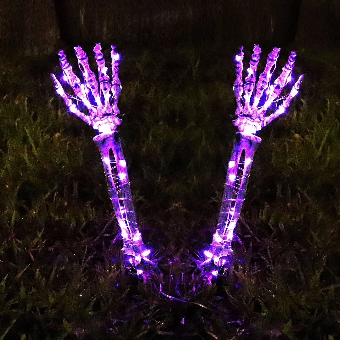 (New) Halloween Decorations, Realistic Skeleton Arm Stakes