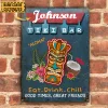 Personalized Tiki Bar Eat Drink Chill Customized Classic Metal Signs