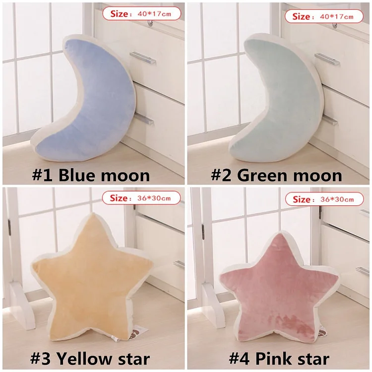 Kawaii Rainbow Star Moon Pillow Cushion SP13181