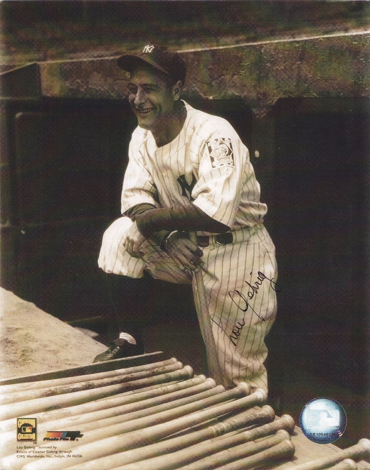 LOU GEHRIG - YANKEES Autographed Signed 8x10 Reprint Photo Poster painting !