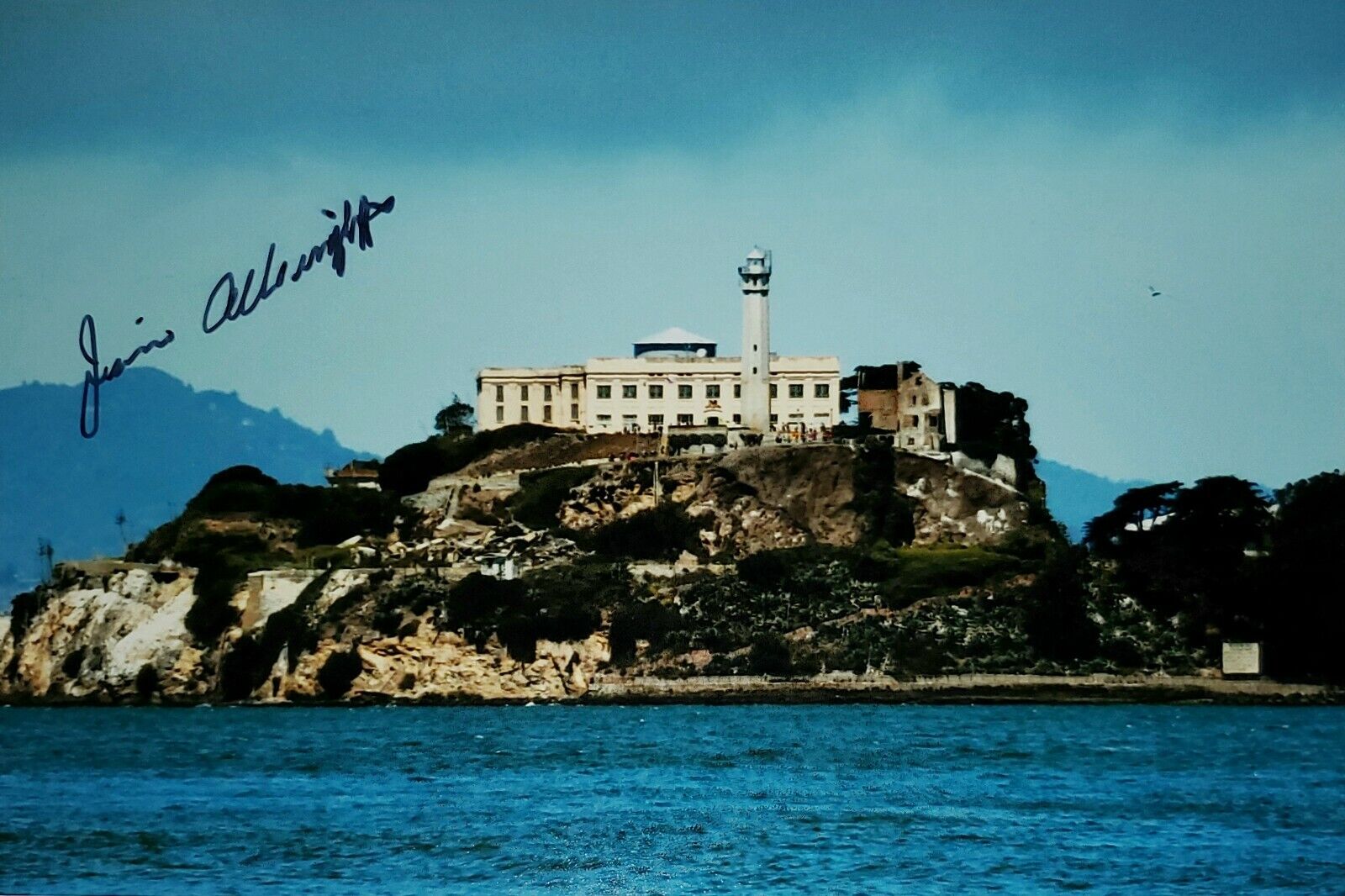 Jim Albright Hand Signed Autograph Photo Poster painting Alcatraz Guard Last Guard off Island