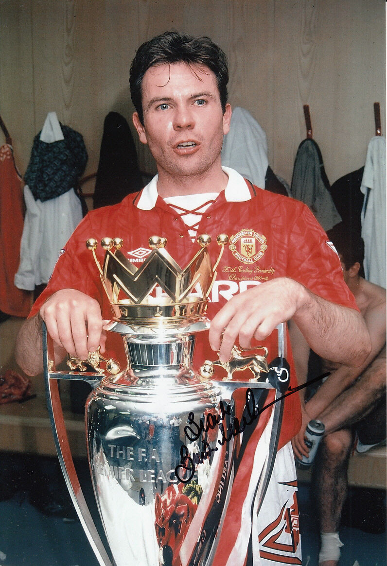 Manchester United Hand Signed Brian McClair Photo Poster painting 12x8 1.