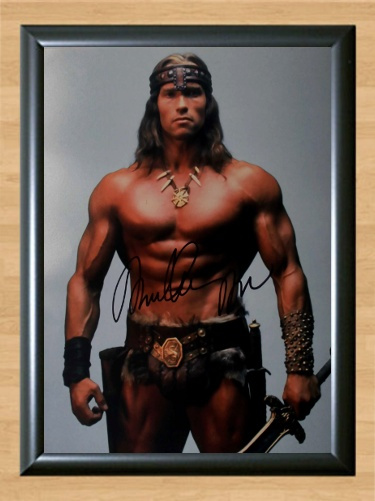 Arnold Schwarzenegger Conan the Barbarian Signed Autographed Photo Poster painting Poster 2 A4 8.3x11.7